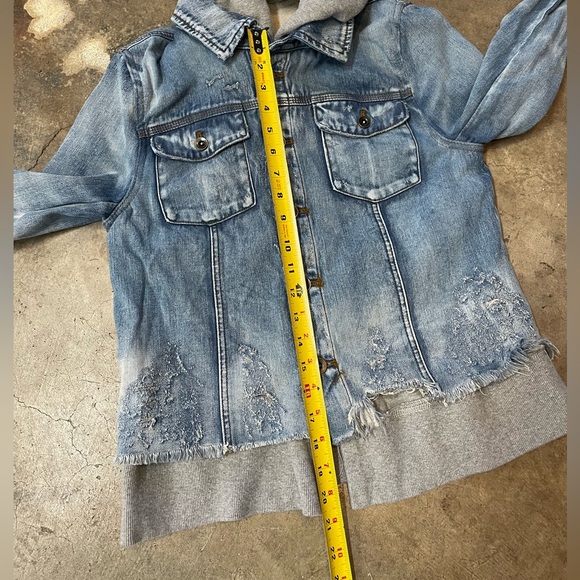 Free People Jean Jacket Hoodie - Picture 5 of 5
